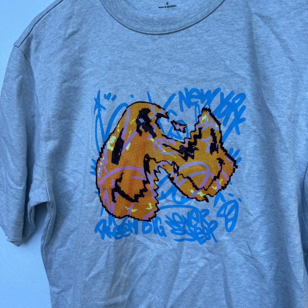 Mode of One Mens Heather Grey Graffiti Graphic T-Shirt Small 100194459MN NWT - Picture 9 of 16